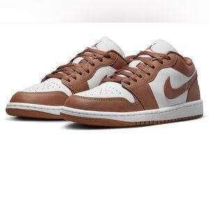 Nike Air Jordan 1 Low Stylish White Sneakers Male Men Boy Size 5/Woman 6.5